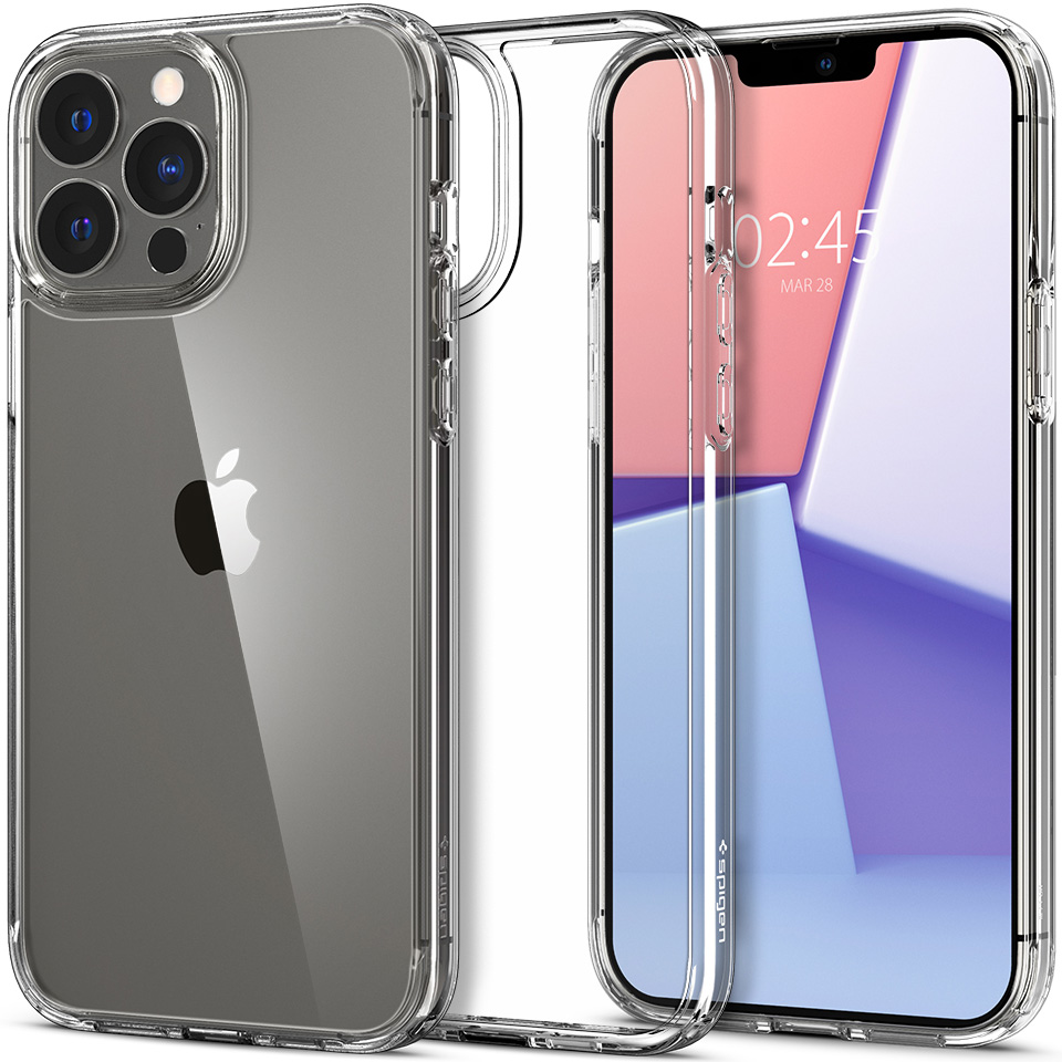 Oryginalne etui od marki Spigen z serii Crystal Hybrid dla iPhone 13 Pro Max